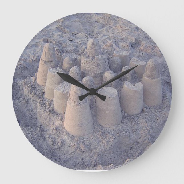 dreamy sandcastle large clock (Front)