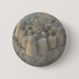 dreamy sandcastle pinback button