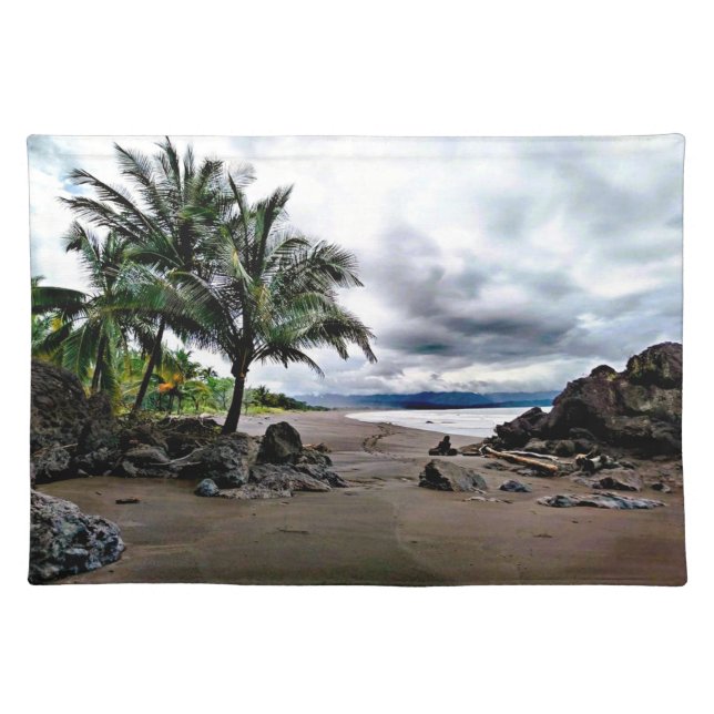 Dreamy Secluded Panamanian Beach Placemats (Front)