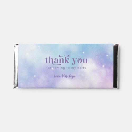 Dreamy Sky Birthday Party Thank You Hershey Bar Favors