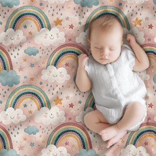 Dreamy Sky Blanket Pastel Gift for Baby Love