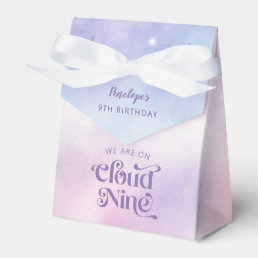 Dreamy Sky Cloud Nine 9th Birthday Favor Boxes