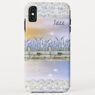 Dreamy Sky, Stars, Faux Lace & Flowers iPhone XS Max Case