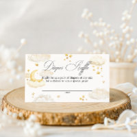 Dreamy Sky Stars Moon Diaper Raffle Baby Shower