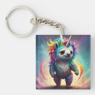 Dreamy Slothicorn: A Rainbow Baby Fantasy, Keychain