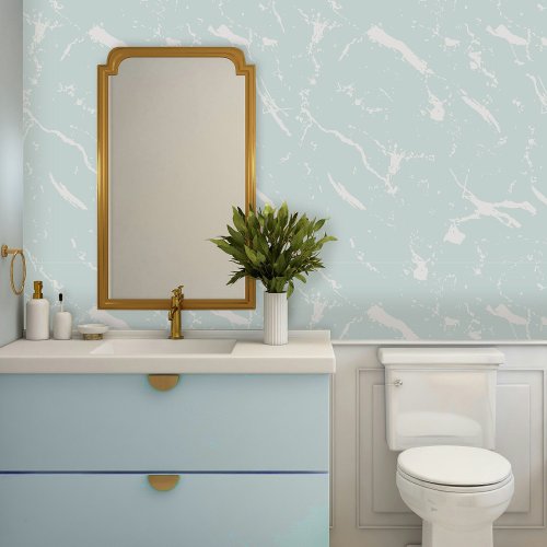 Dreamy Soft Aqua Green Blue Marble Wallpaper