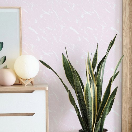 Dreamy Soft Pastel Pink Marble Wallpaper