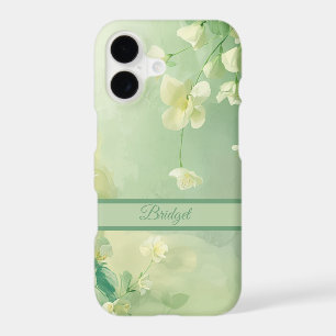 dreamy Soft Sage and Mint Green Floral iPhone 17 Case