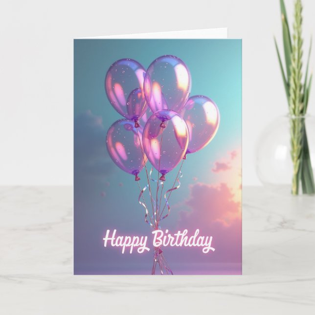 Dreamy Sphere Birthday Card (Front)