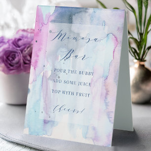 Dreamy Spring Bridal Shower Mimosa Bar Table Sign
