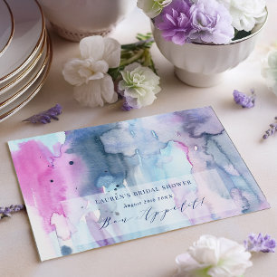 Dreamy Spring Bridal Shower Paper Placemat Pad