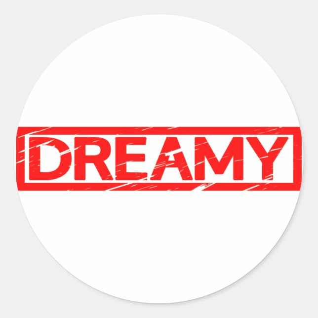 Dreamy Stamp Classic Round Sticker (Front)