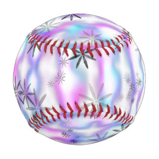 Dreamy Starburst Waves Pattern Baseball