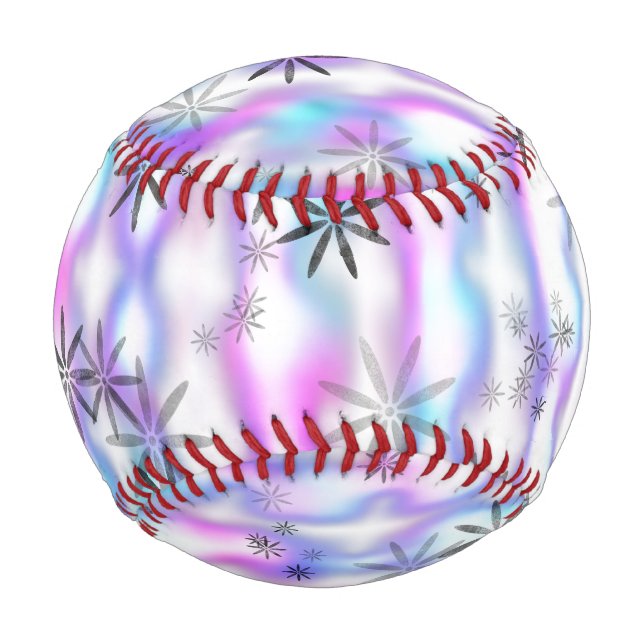 Dreamy Starburst Waves Pattern Baseball (Front)