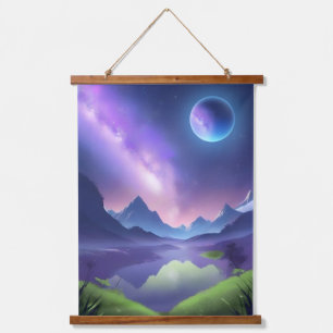 Dreamy Starry Night Hanging Tapestry