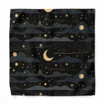 Dreamy Starry Night Sky Bandana