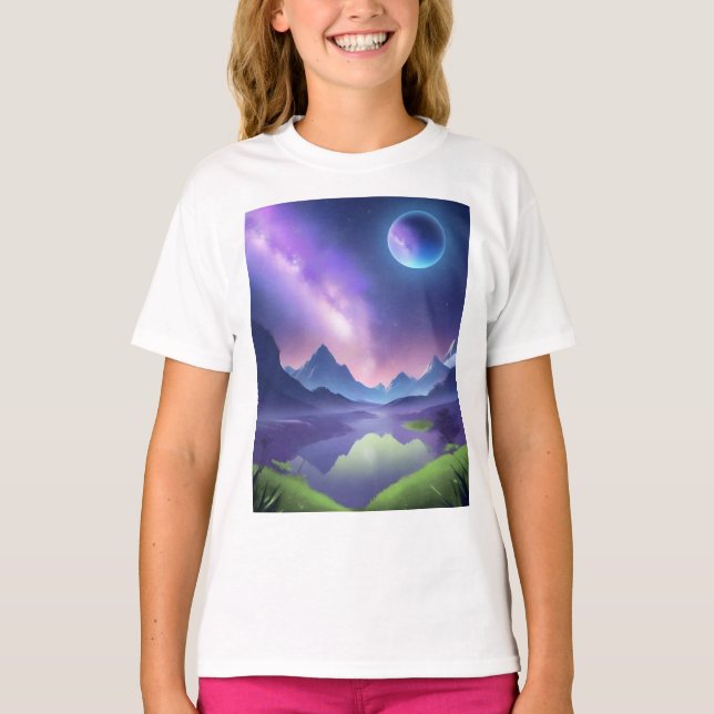 Dreamy Starry Night T-Shirt (Front)