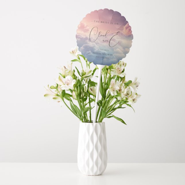 Dreamy Sunset Cloud Nine Bridal Shower Balloon (Vase)