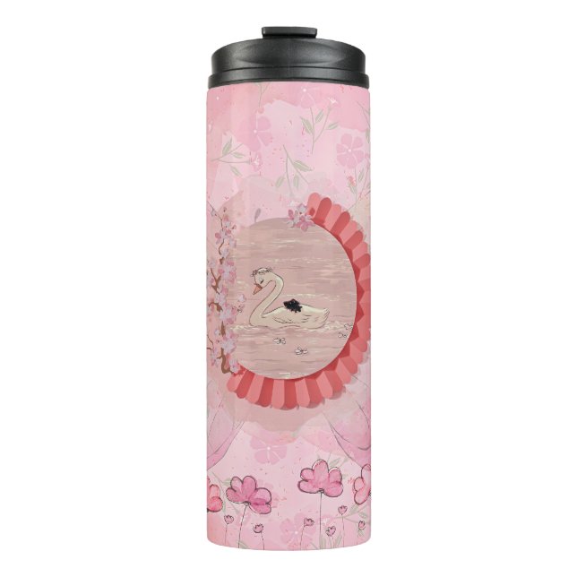 Dreamy Swan Thermal Tumbler (Front)