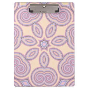 Dreamy Swirls – Pastel Psychedelic Pattern Clipboard