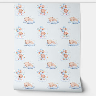 Dreamy Teddy Bear Nursery Wallpaper