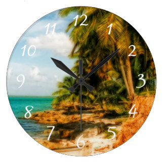 Tropical Wall Clocks | Zazzle