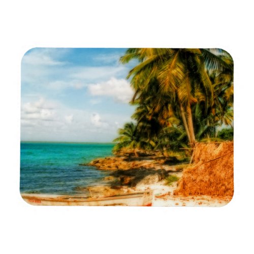 Dreamy Tropical Beach Magnet