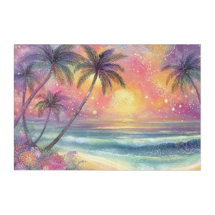 Dreamy tropical beachscape acrylic print