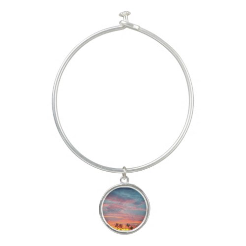 Dreamy Tropical Sunset Bangle Bracelet