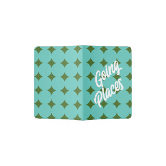 Dreamy Turquoise & Green Stars Passport Holder