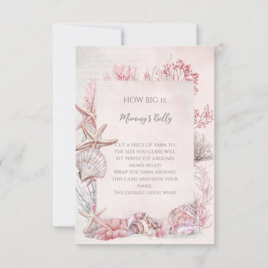 Dreamy Under the Sea Baby Shower Big Belly (Front)