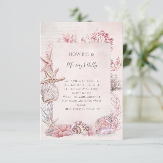 Dreamy Under the Sea Baby Shower Big Belly (Standing Front)