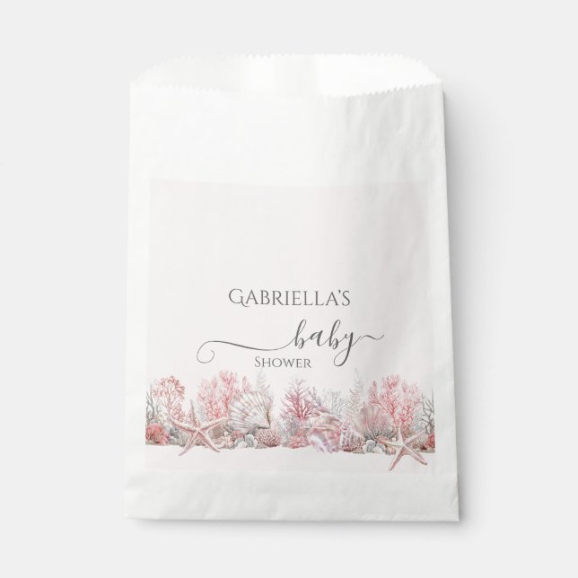 Dreamy Under the Sea Baby Shower Favor Bag (Front)