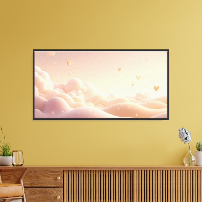 Dreamy Valentine’s Day Romantic Décor Canvas Print (Insitu(LivingRoom))