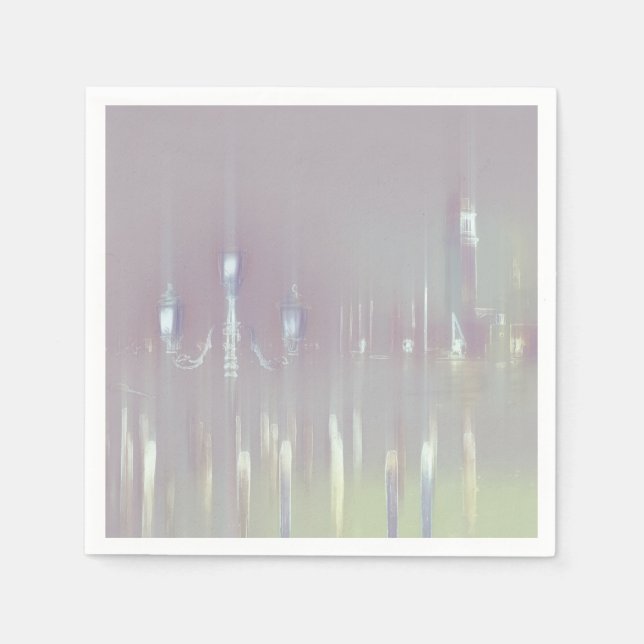 Dreamy Venice Italy Napkins (Front)