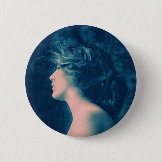 Dreamy Vintage Portrait Button (Front)
