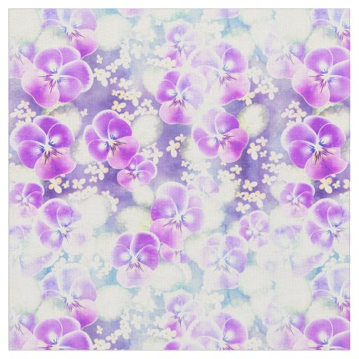 Dreamy Violet Pattern Fabric