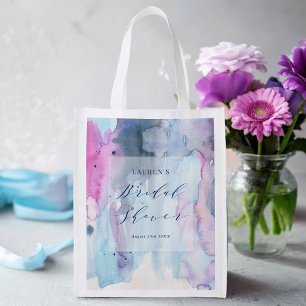 Dreamy Watercolor Bridal Shower Swag Bag Tote