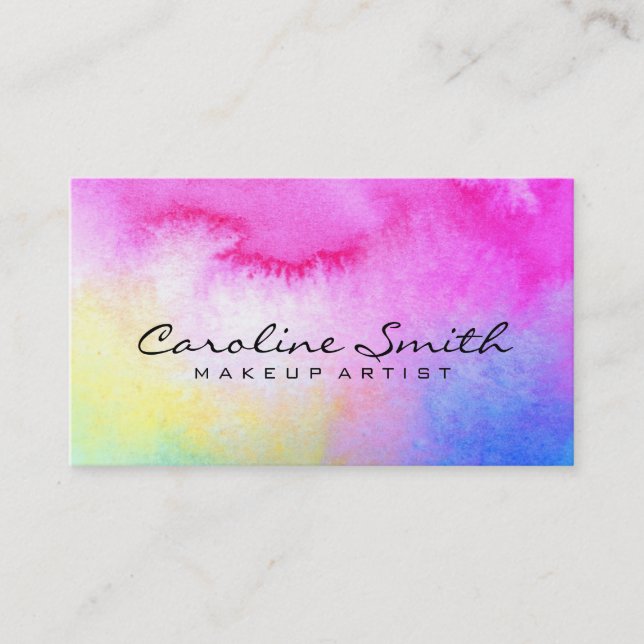 Dreamy Watercolor Business Card (Front)