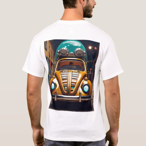 Dreamy Watercolor Car T_Shirt