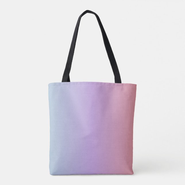 Dreamy Watercolor Cloud9 Pastel Sky Tote Bag (Back)