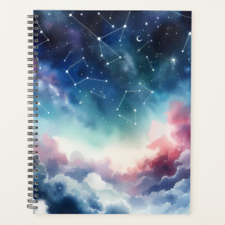 Dreamy Watercolor Night Sky Planner