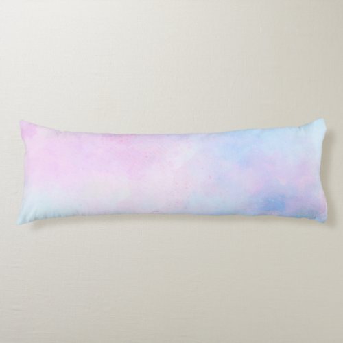 Dreamy Watercolor Pink Blue Turquoise Body Pillow
