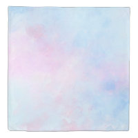 Dreamy Watercolor Pink Blue Turquoise