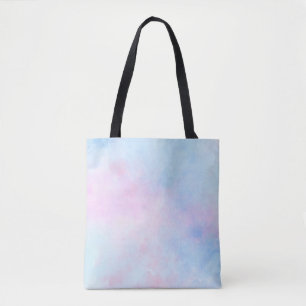 Dreamy Watercolor Pink Blue Turquoise Tote Bag