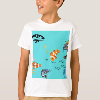 Dreamy Watercolour Fish T-Shirt Design
