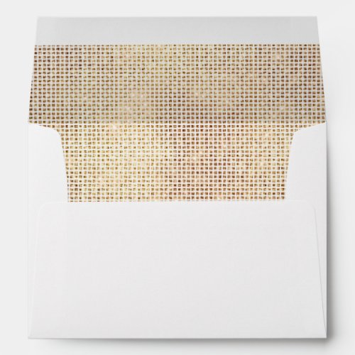 Dreamy White Gold Glitzy Sparkle  Envelope