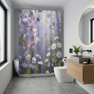 Dreamy Wildflower Meadow Shower Curtain