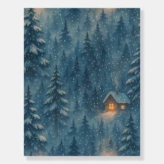 Dreamy Winter Forest Cozy Blanket Foam Board