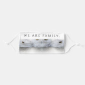 Dreamy Wisdom of Snowy Owls Family Adult Cloth Face Mask (Front, Folded)